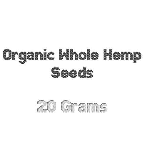 * IN SEASON* Organic Hemp Seeds | 20-30 grams | Food grade Organic Seeds