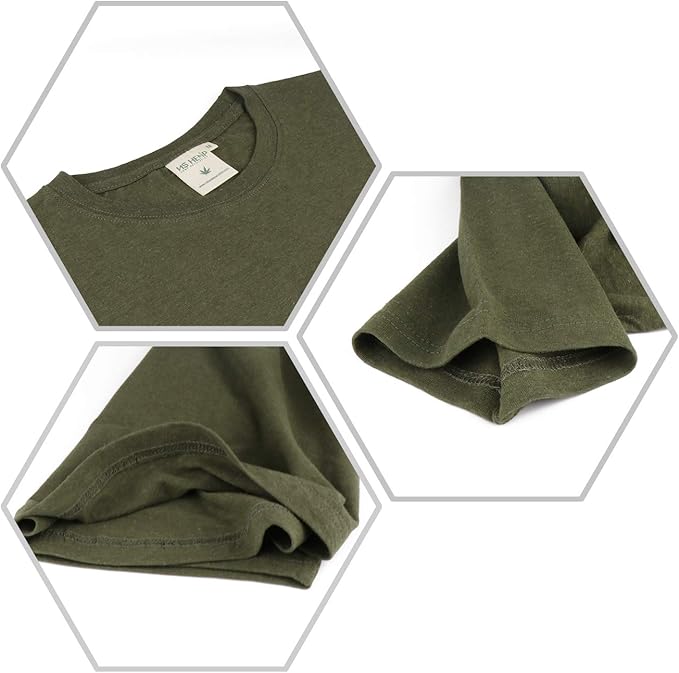 Hemp T-Shirt Men, Organic Hemp Tee Shirts Mens, Hemp T-Shirts