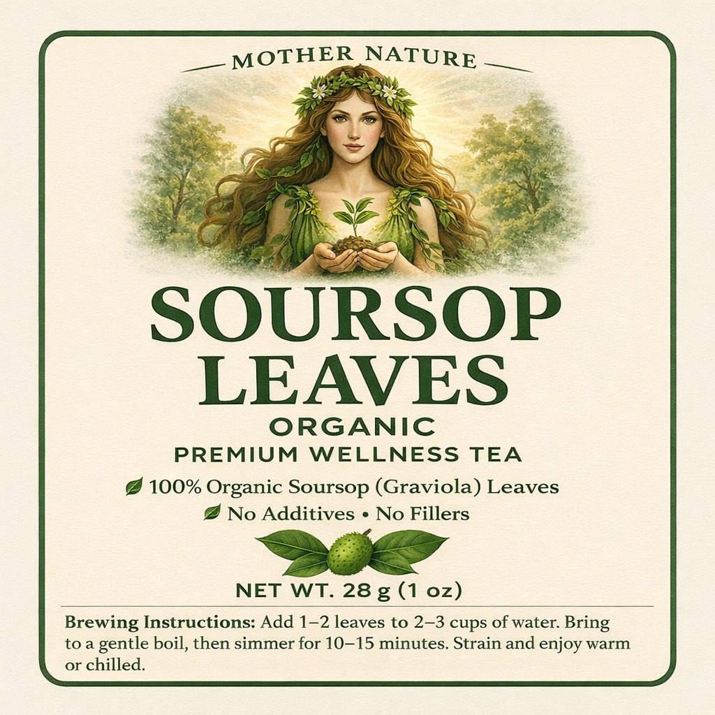 Organic soursop leaves | 1 ounce bag | All natural and pesticide free