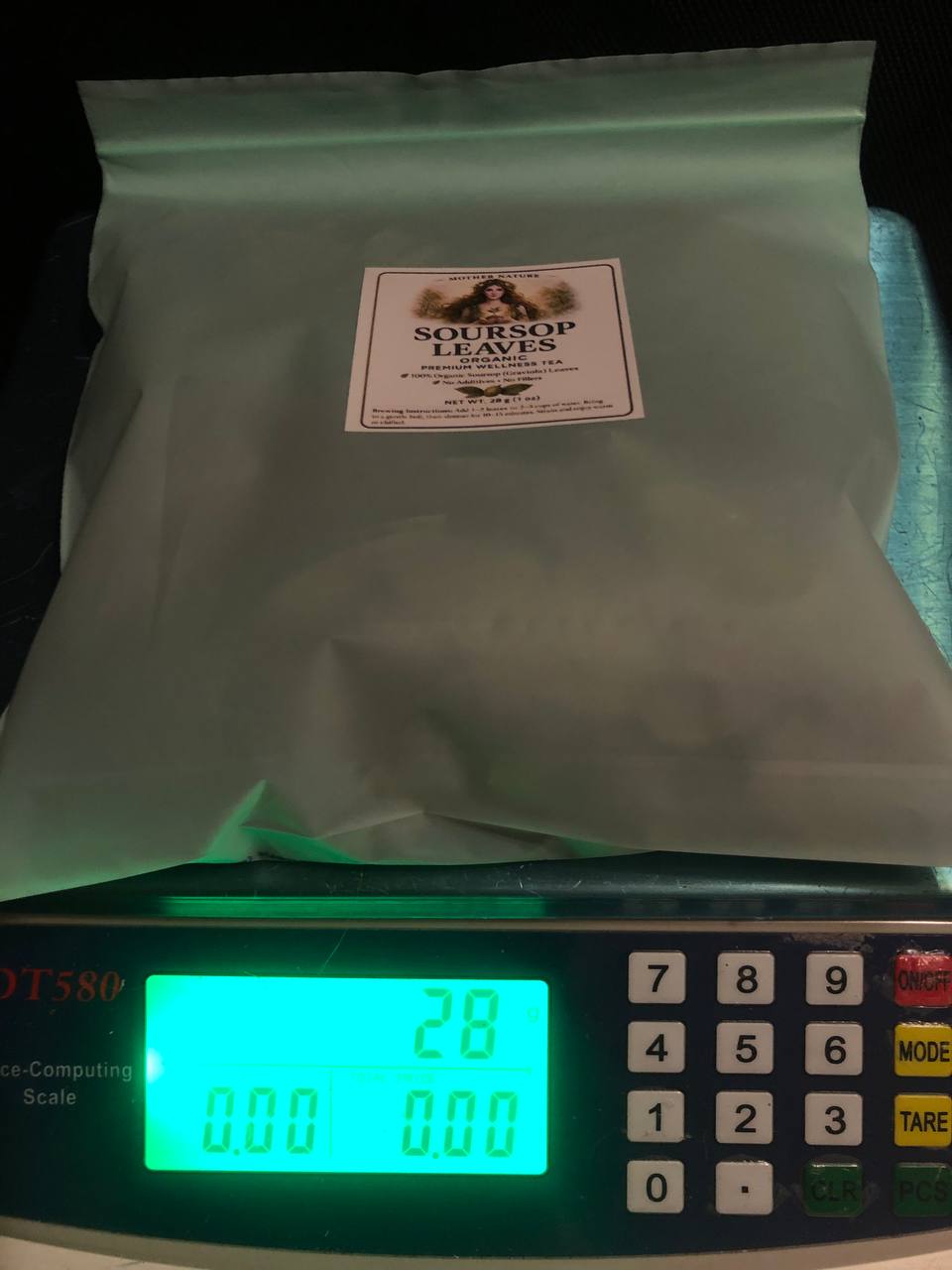 Organic soursop leaves | 1 ounce bag | All natural and pesticide free